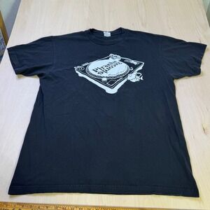Piranha Records Round Rock Texas T Shirt XL Black‎ Graphic Print